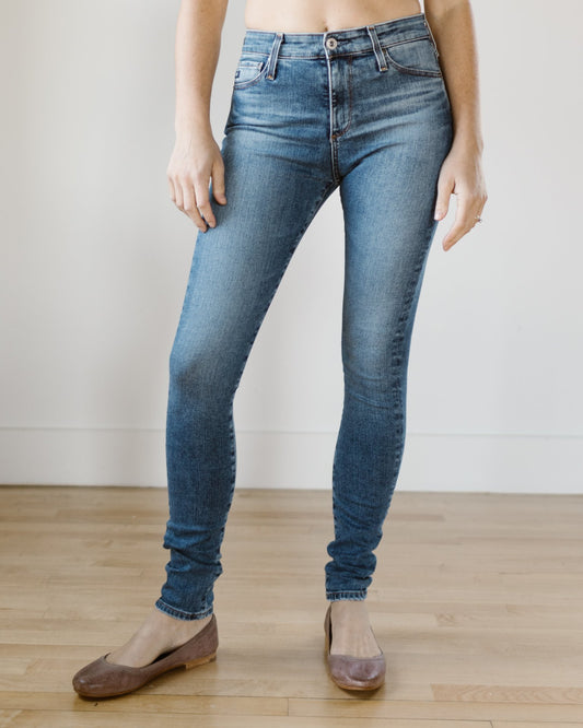 AGOLDE Toni Mid Rise Slim Straight in Dime- Bliss Boutiques