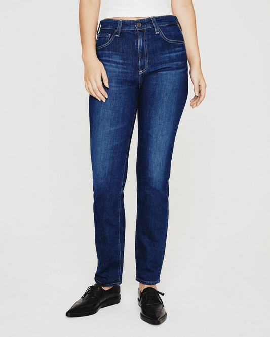 AG Jeans Saige High Rise Straight in 16Ys Cupola- Bliss Boutiques