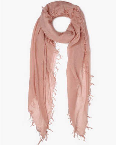 Chan Luu Cashmere Silk Brush Stroke Check Scarf