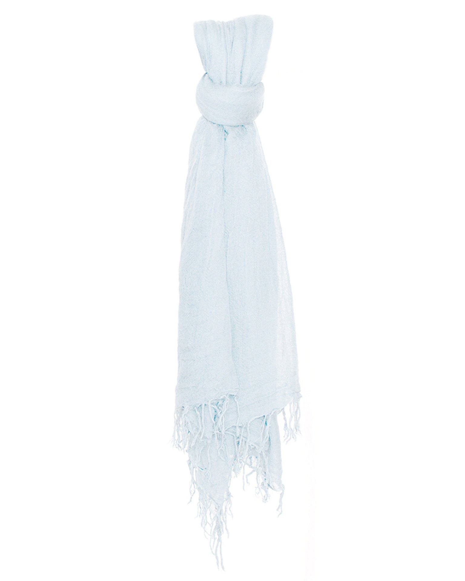 Glacier Grey Cashmere and Silk Scarf