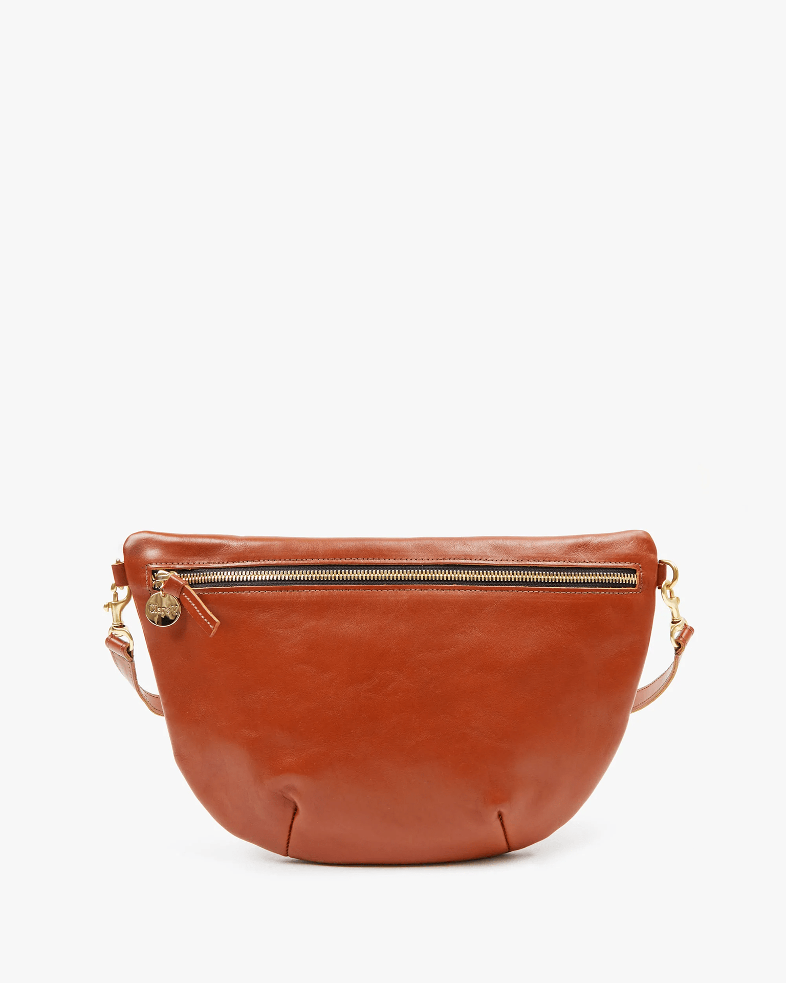 Clare V. Le Zip Sac Rustic Leather Tote