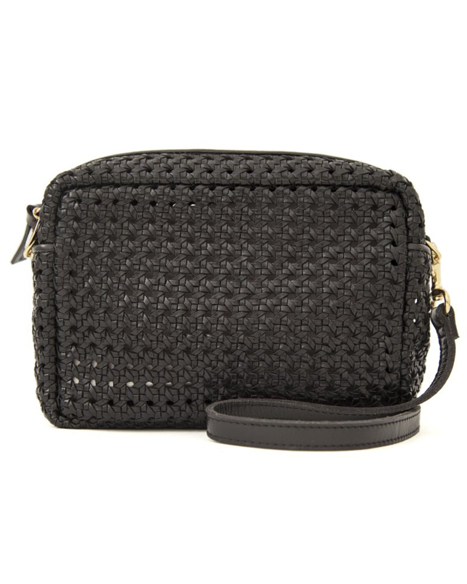 Clare V - Le Zip Sac in Cream Chantal w/ Black Checkers