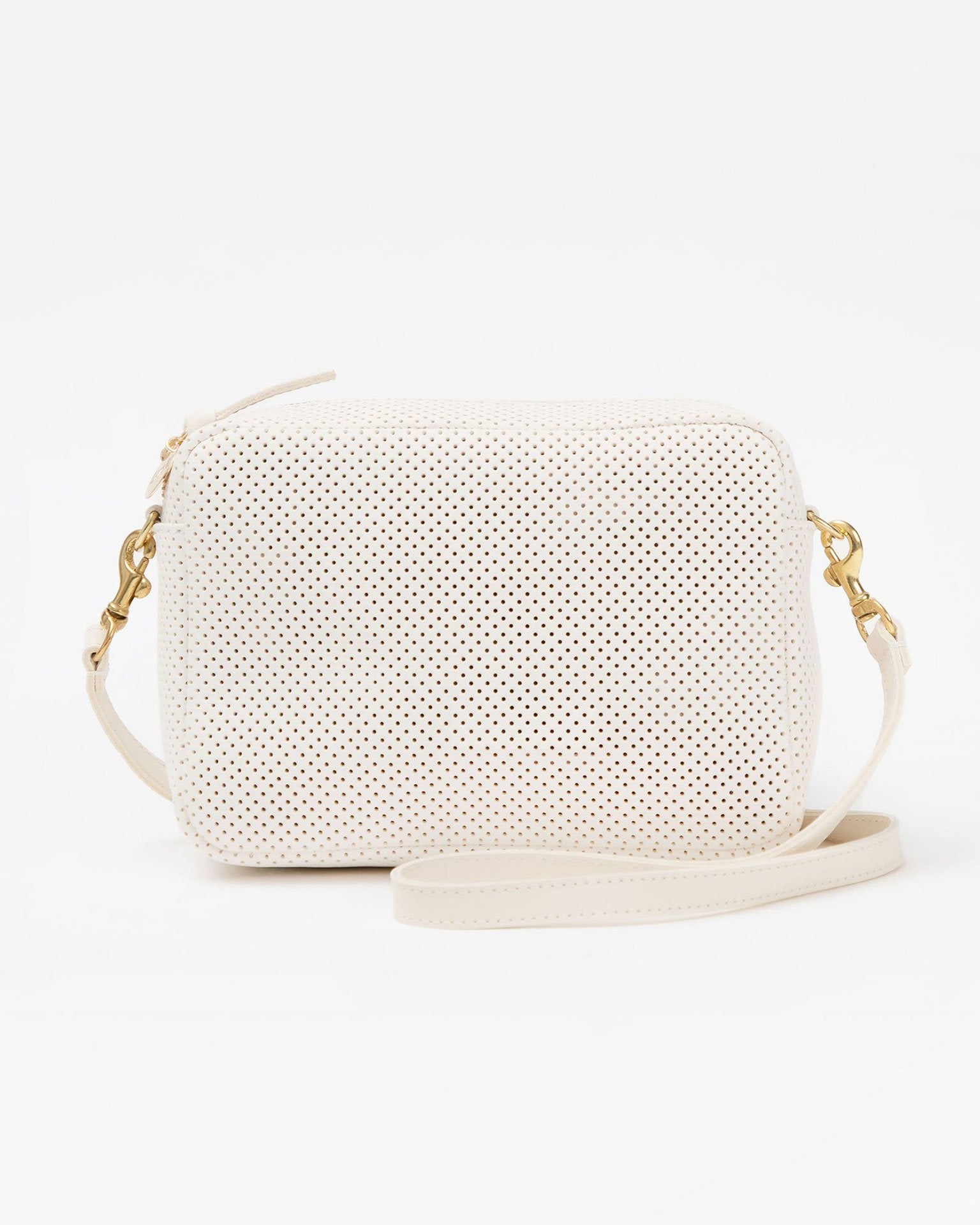 Clare V - Le Zip Sac in Cream Chantal w/ Black Checkers