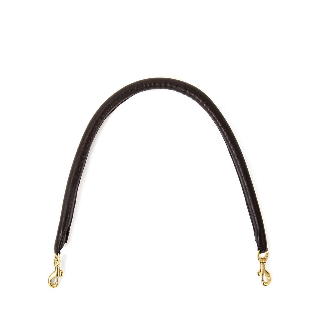 Black Leather Link Shoulder Strap – Clare V.