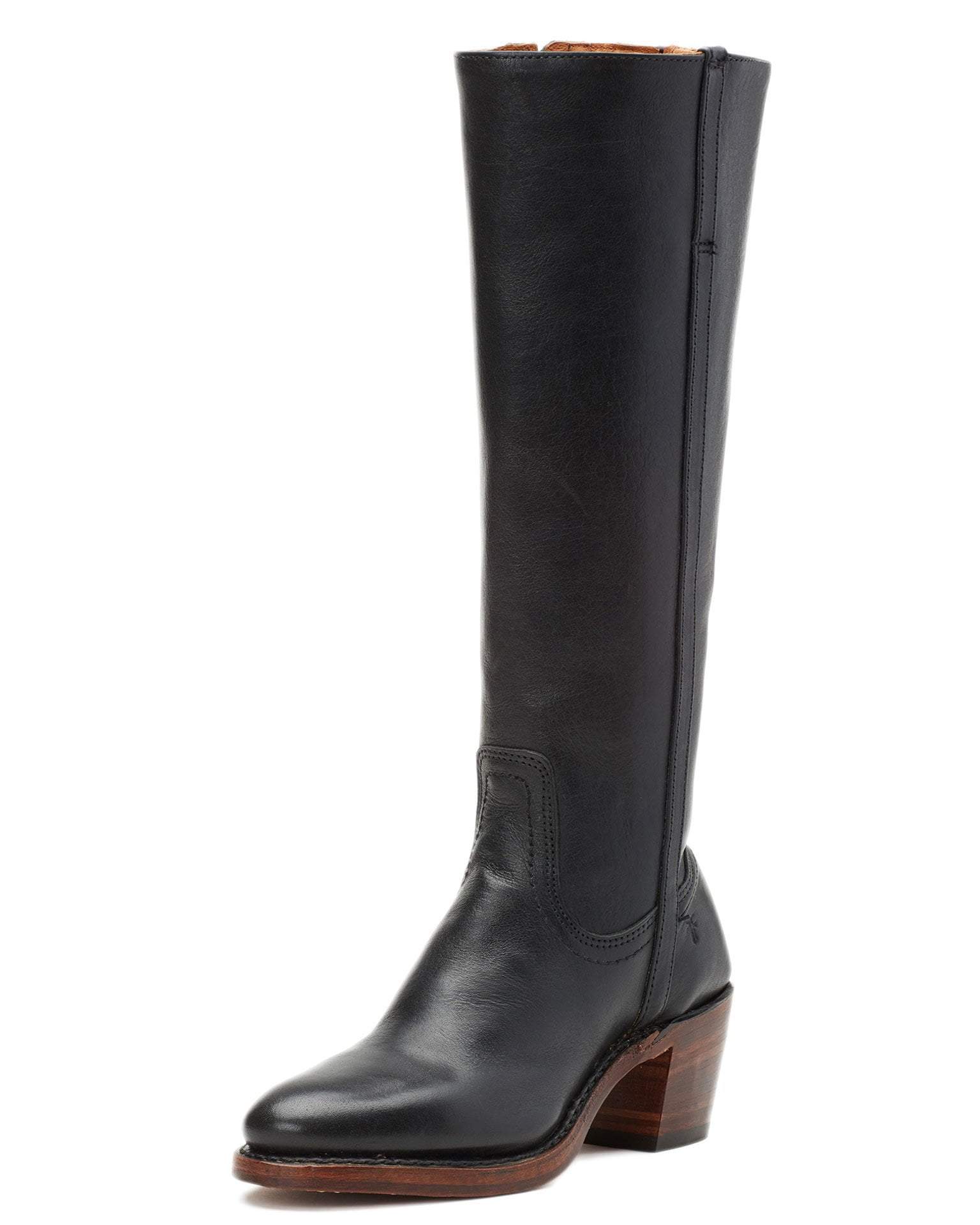 frye addison tall zip black