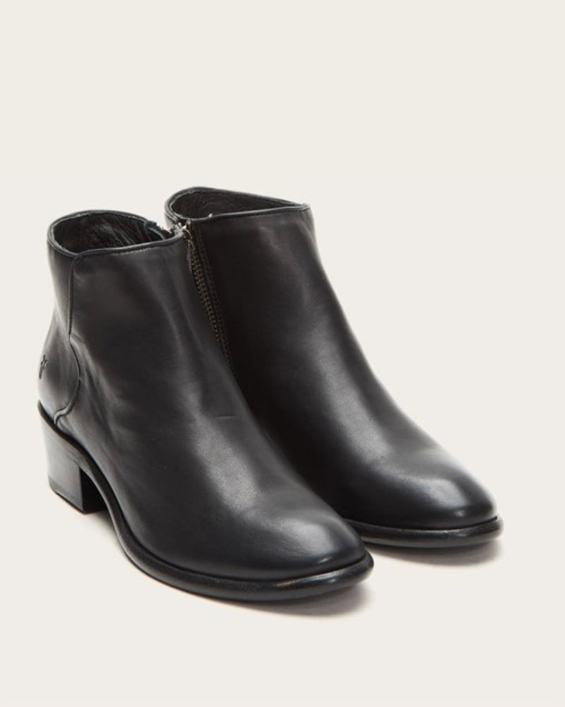frye carson piping bootie black