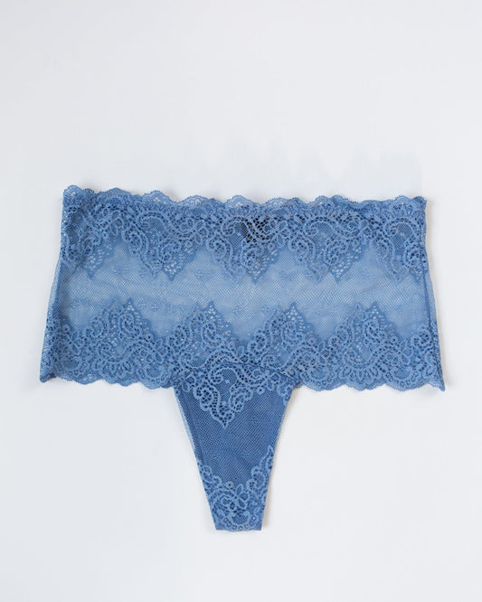 Only Hearts SF w/ Lace Tank Bralette in Blue Smoke - Bliss Boutiques