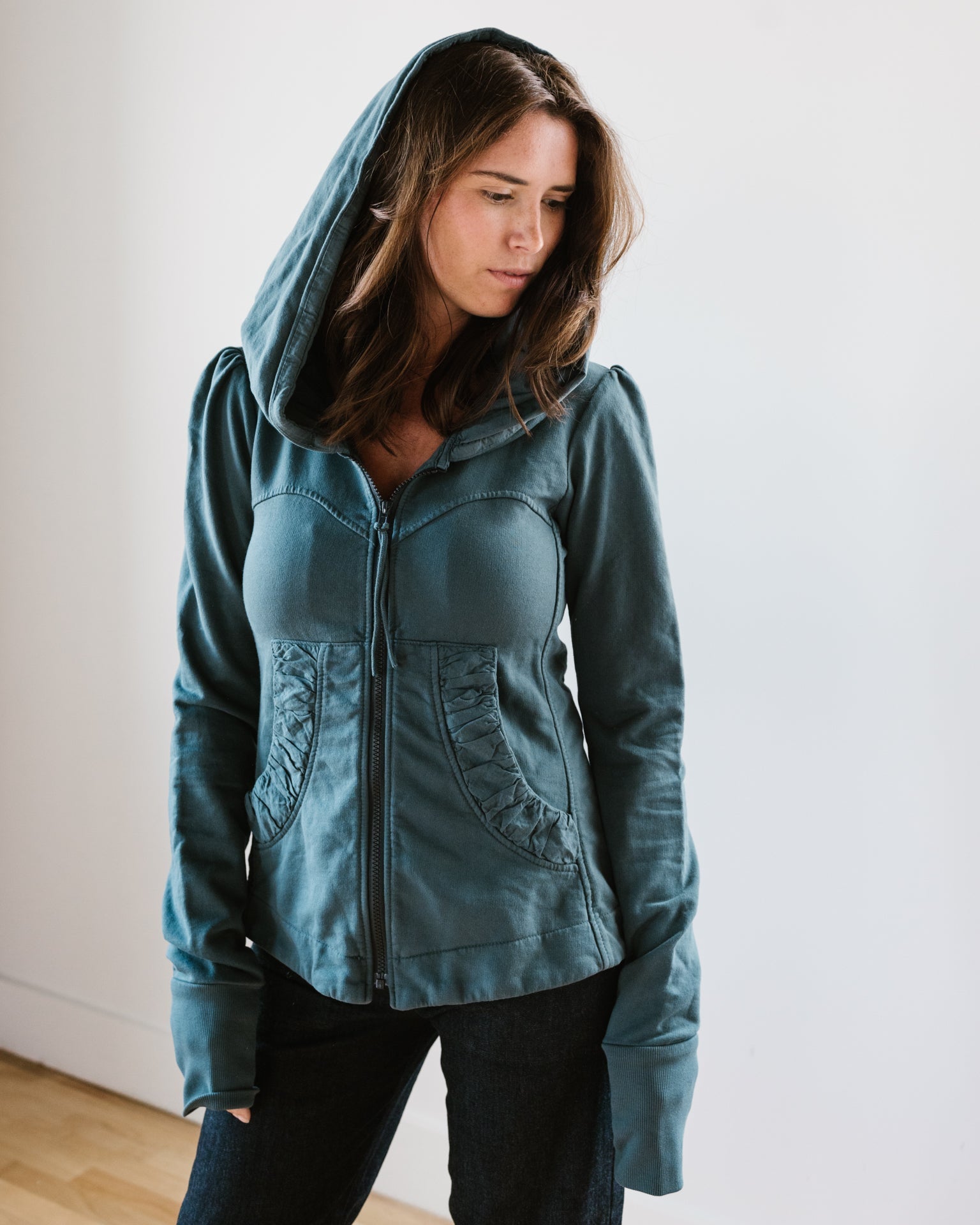 Fay zip-up hooded jacket - Green