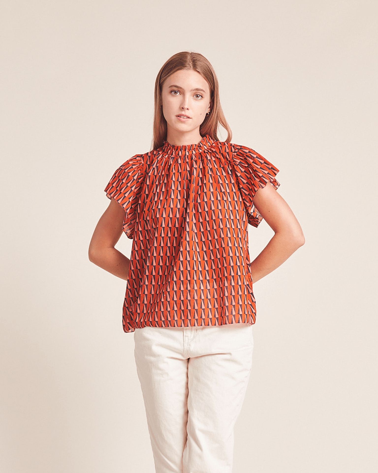 Trovata Birds of Paradis Helena Shirt in Mariners Stripe - Bliss