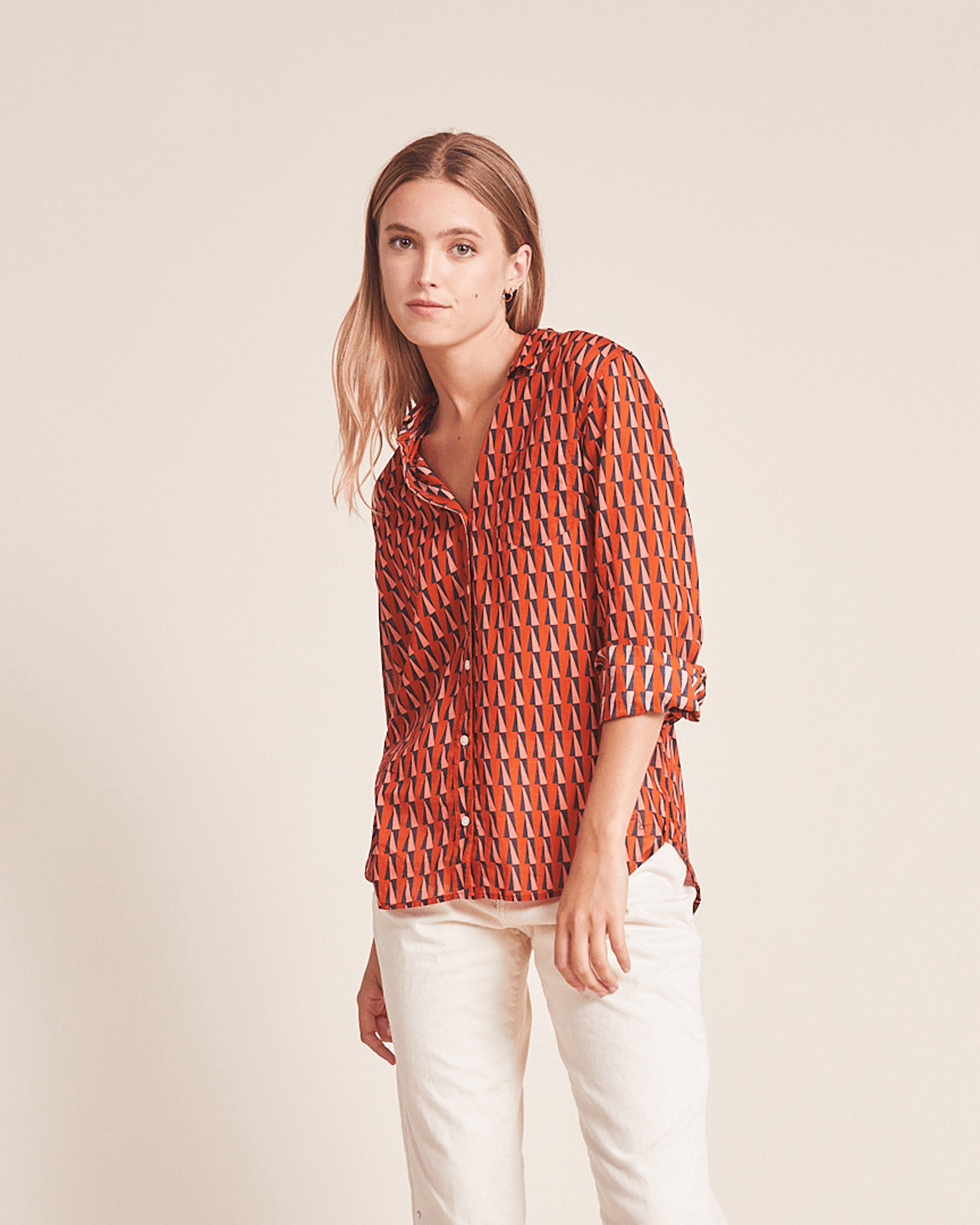 Trovata Birds of Paradis Helena Shirt in Mariners Stripe - Bliss