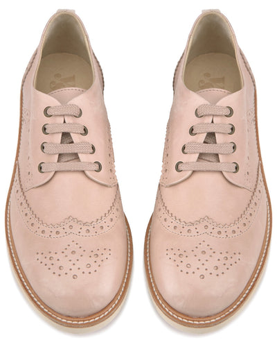 pink brogue shoes