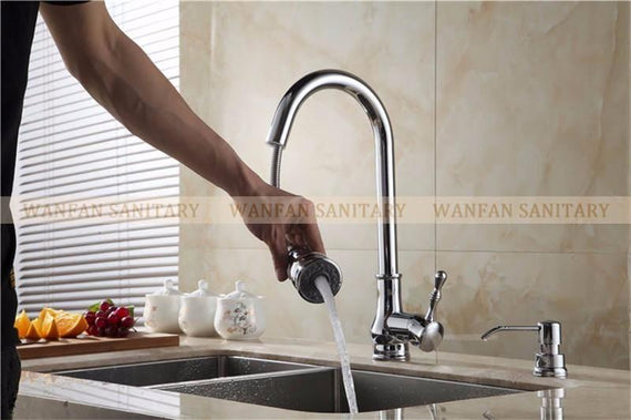 Kitchen Faucet Kitchen Sink Faucet Pull Out Rotation Spray Mixer Tap