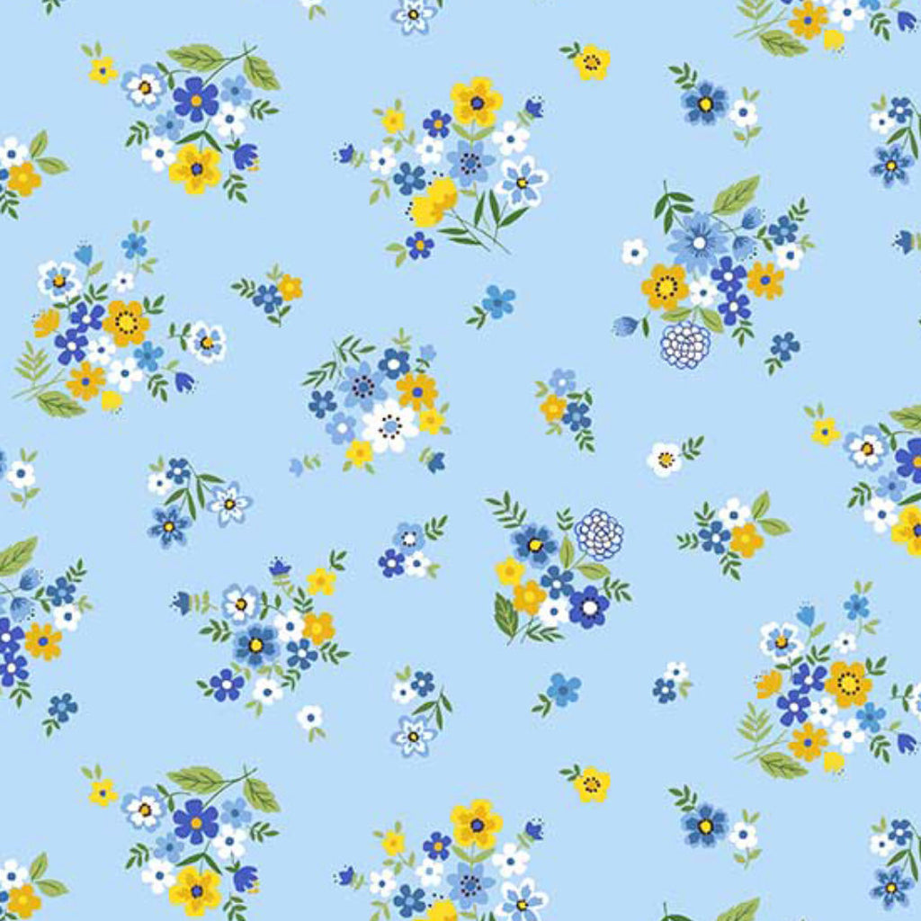 Andover Fabrics - Bloom - Spring - Bouquet Blue
