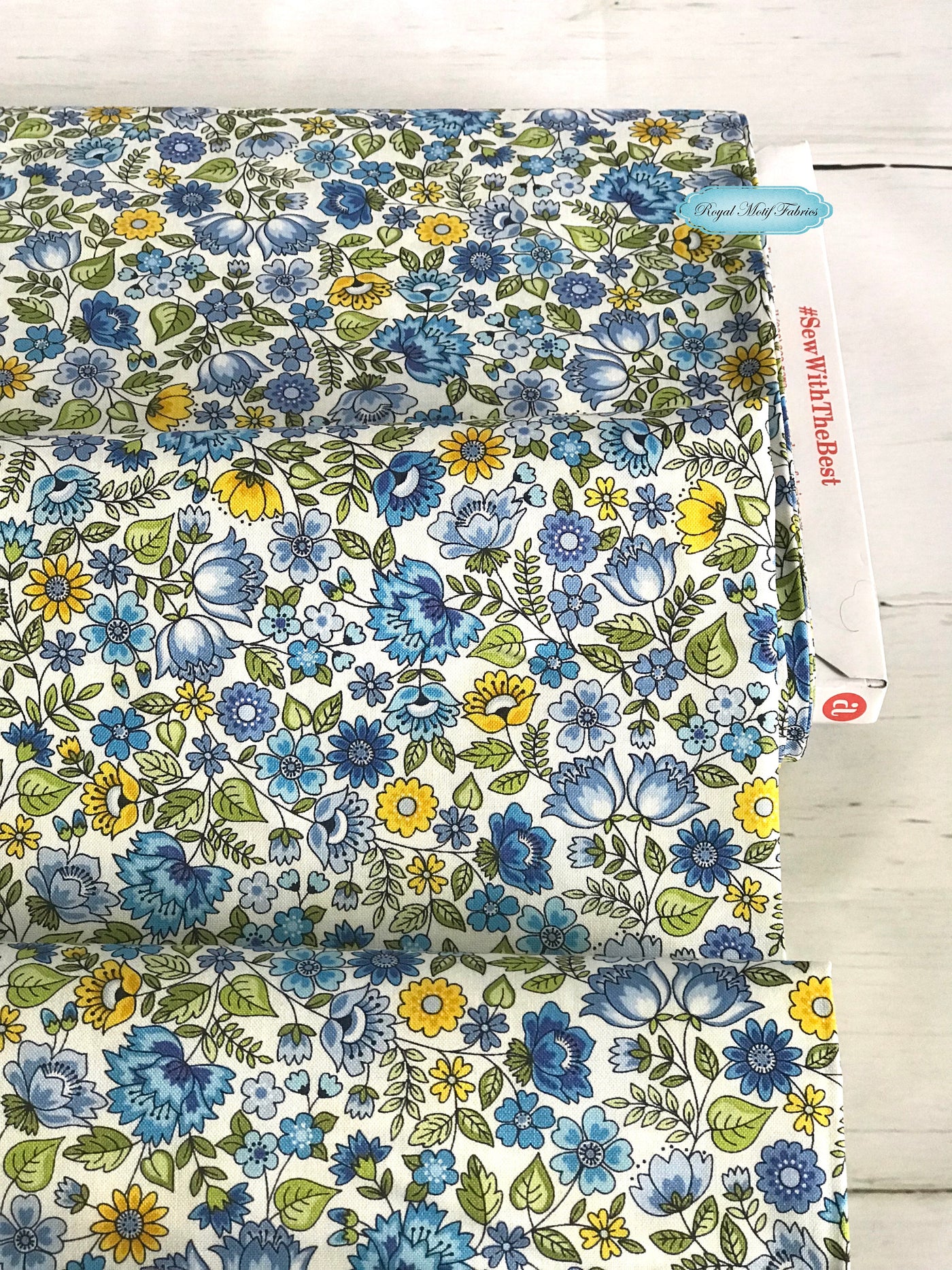 Bloom - Spring: Chintz Blue for Andover Fabrics – Royal Motif Fabrics