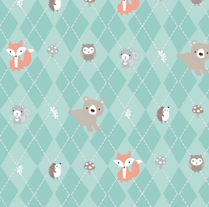 Forest Animals Fabric 