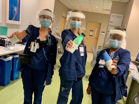 The Amazing ER staff at Johns Hopkins enjoying Soylent!