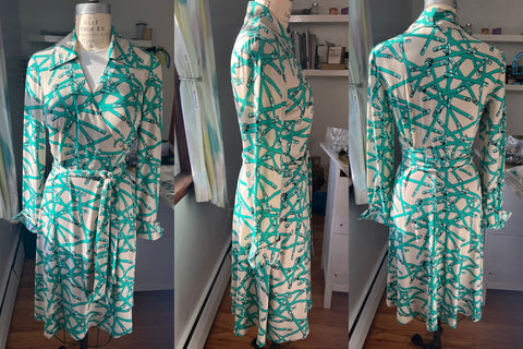 V2000 DVF Wrap Dress looks good from all angles