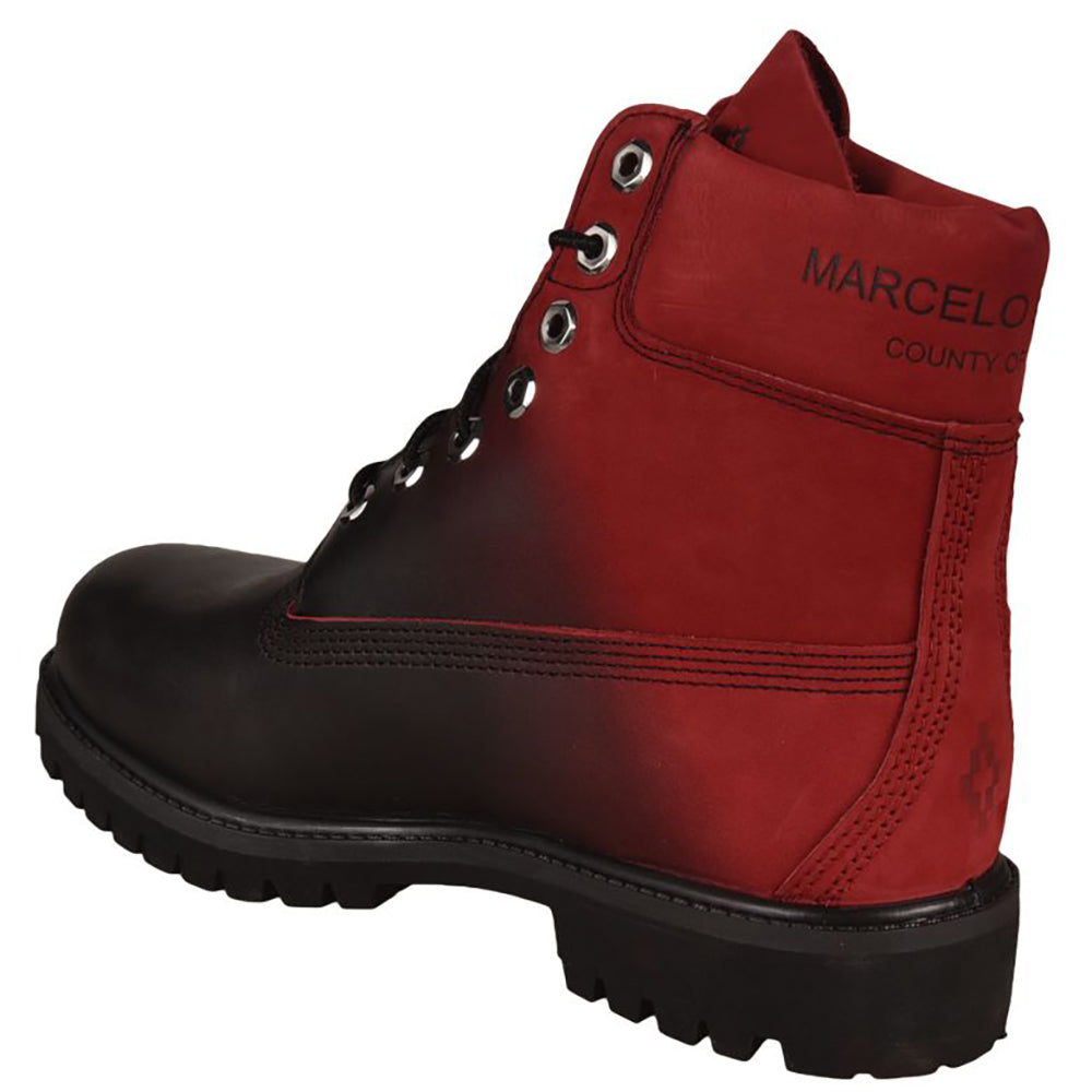 timberland red and black boots