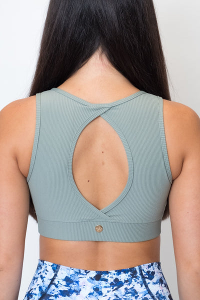 V FOR CITY Ribbed Cami Crop Tops with Shelf Bra for India