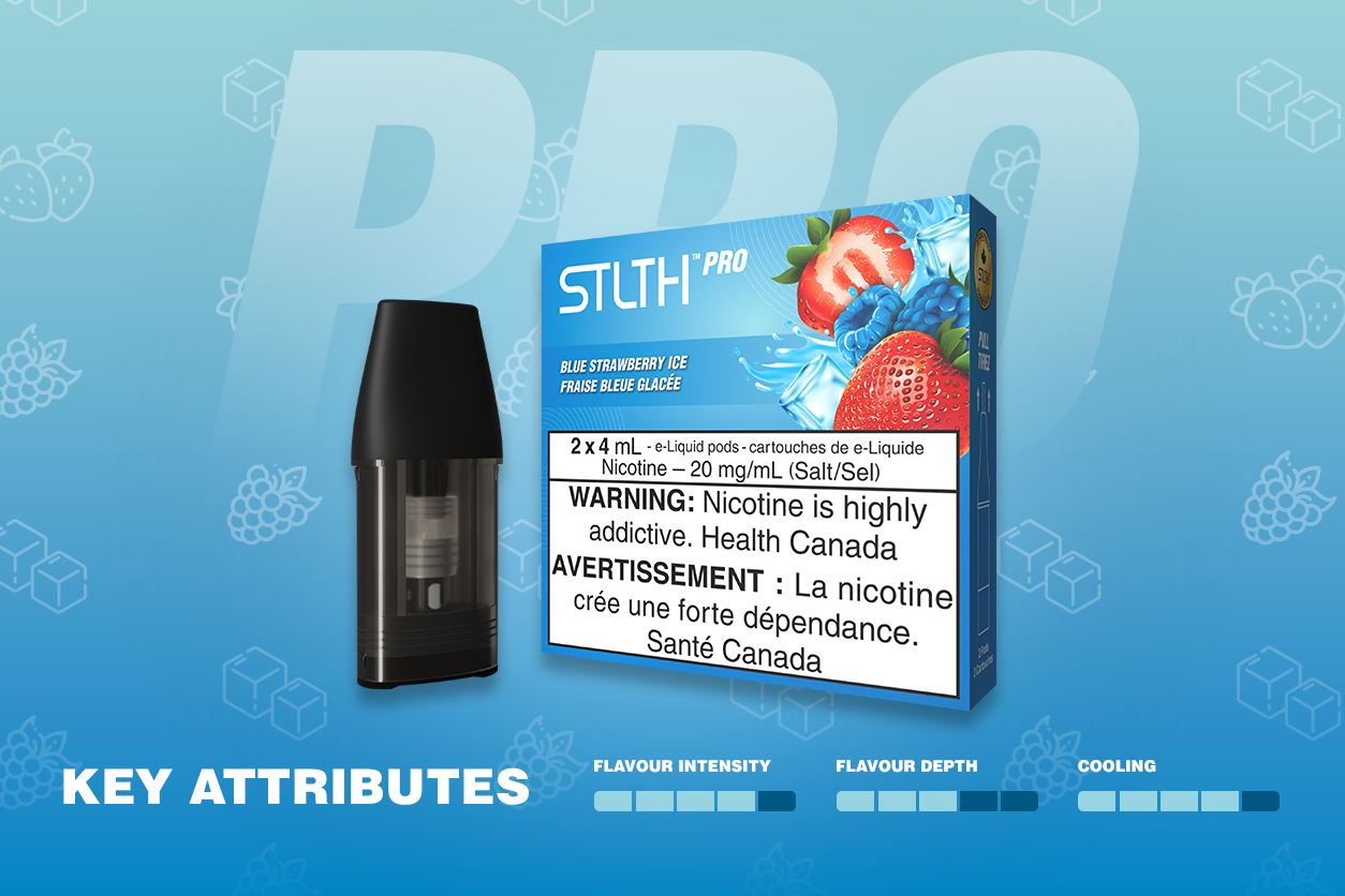 STLTH Product Overview: STLTH PRO Pods - Blue Strawberry Ice
