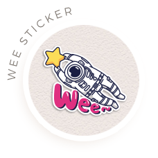 Cosmic Stranger Wee Sticker