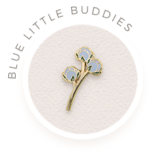 Shop Blue Little Buddies Pin