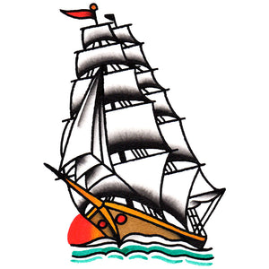 clipper ship tattoo stenbcuilo