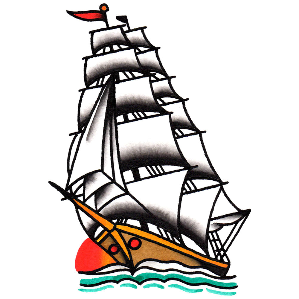 clipper ship tattoo designs drfat