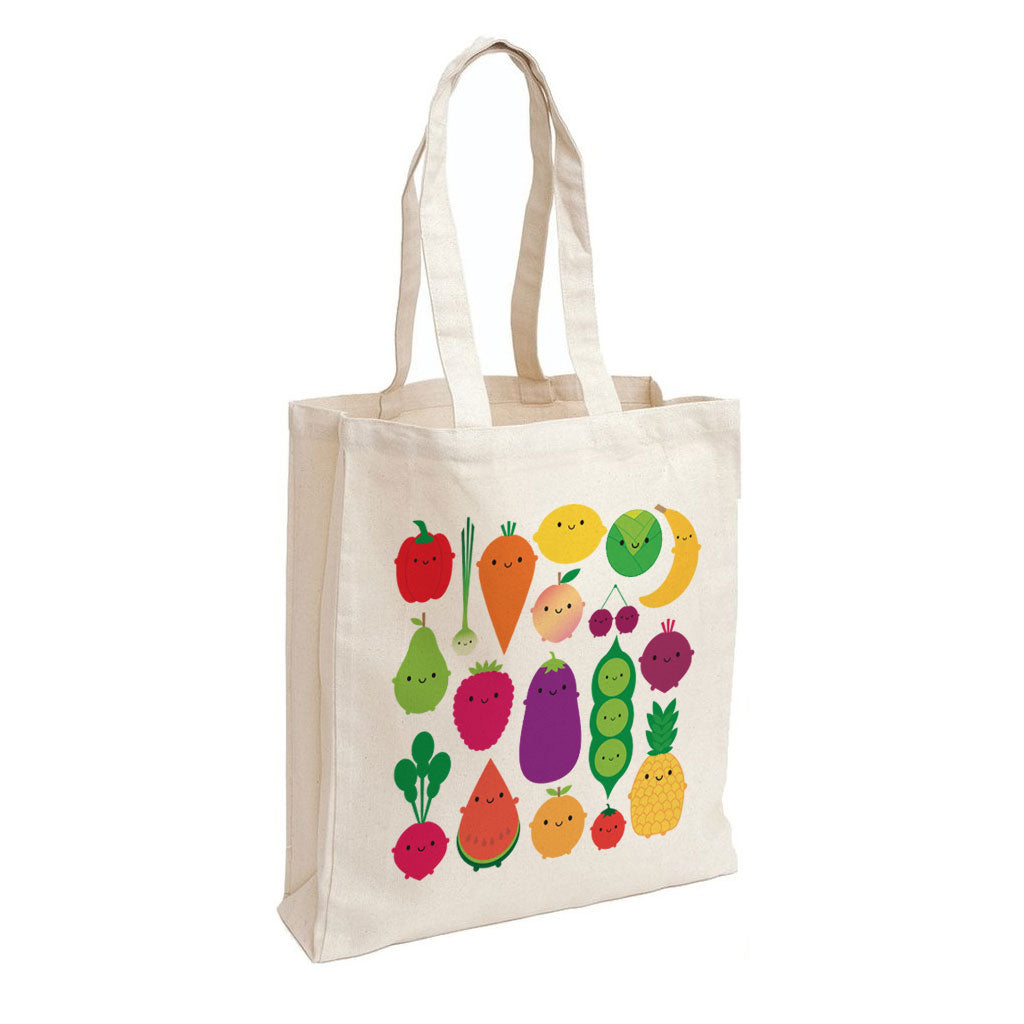 5 A Day Kawaii Fruit & Vegetables Shopper Bag – Asking For Trouble