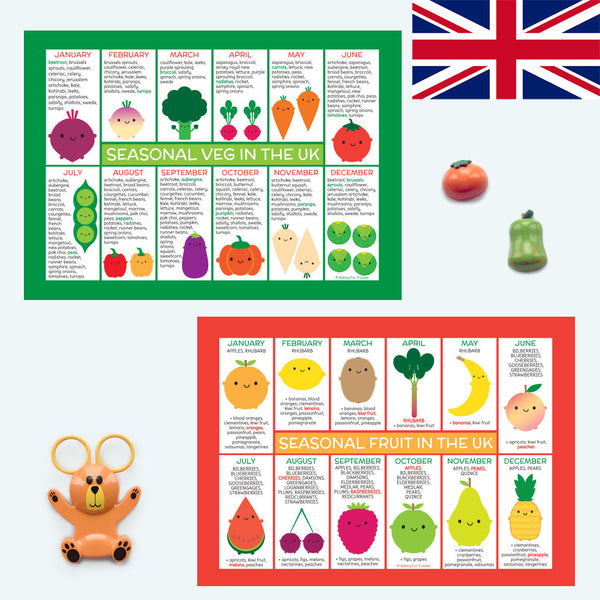 seasonal fruit & veg magnets