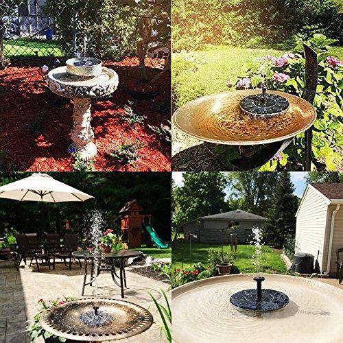 ankway solar bird bath