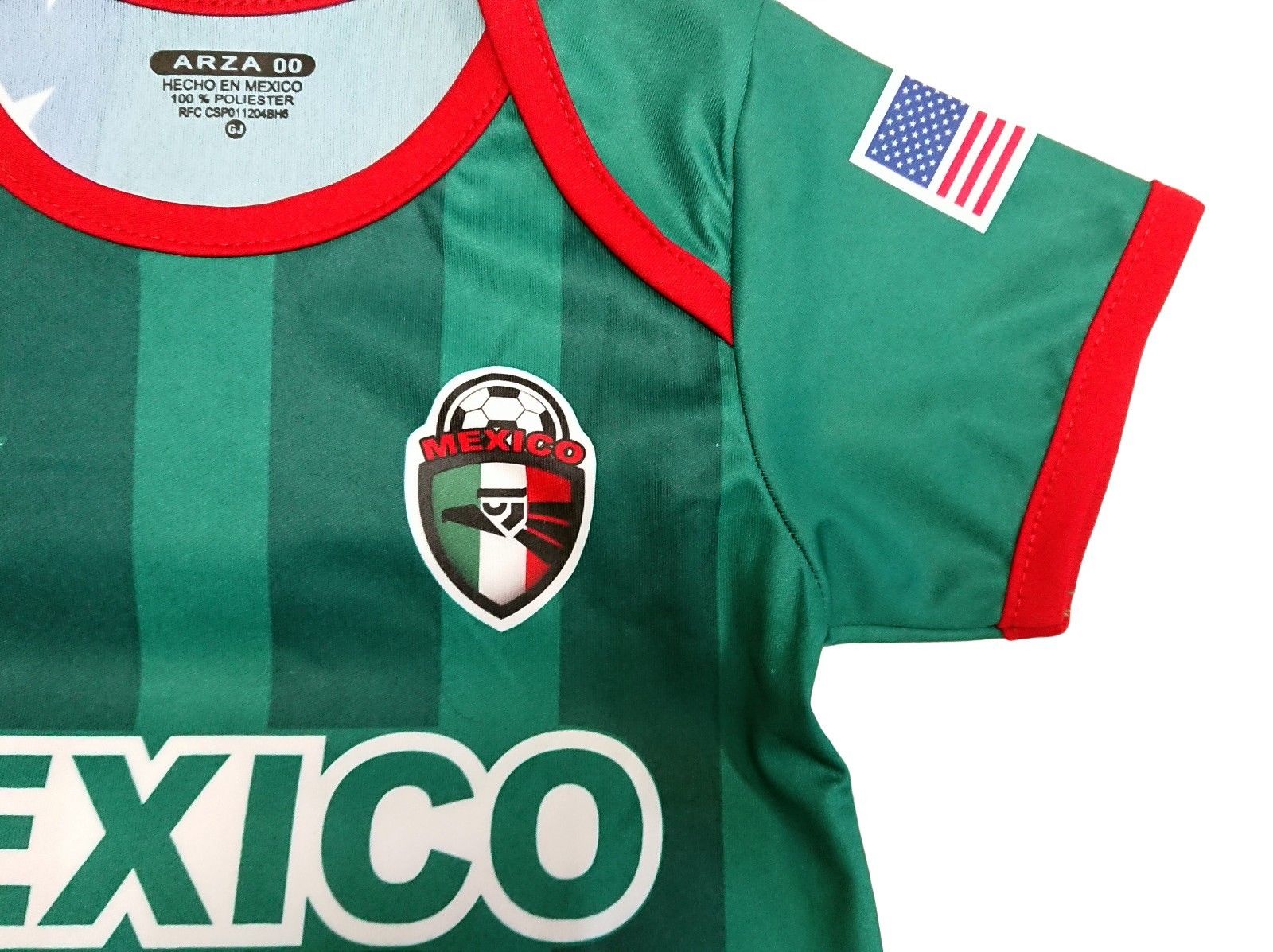Mexico and USA Baby Outfit Mameluco New W//O Tag Arza Socce Sizes 3 to 12 Months