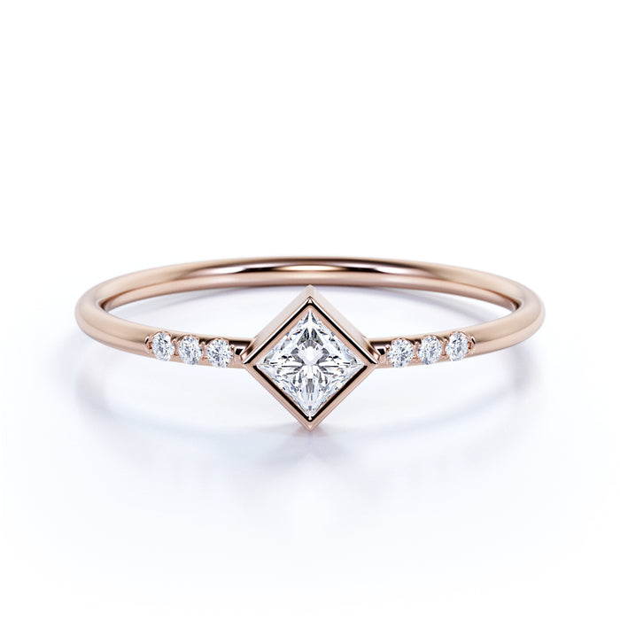 princess cut promise rings