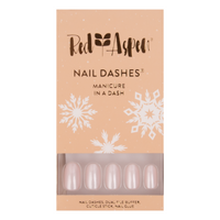 Red Aspen Nail Dashes Rounded