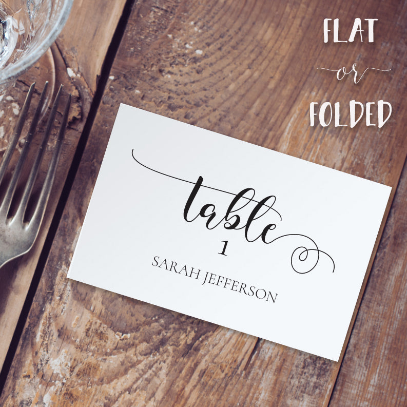 rustic table name cards