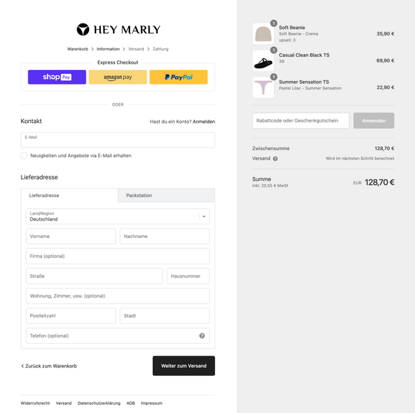 Shopify Checkout