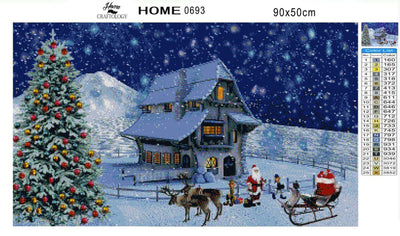 Christmas House - Diamond Painting Kit - Home Craftology
