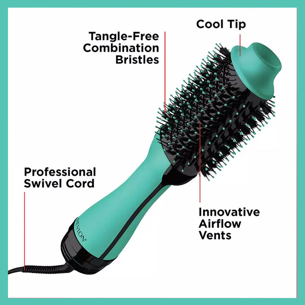 Revlon One-Step Hair Dryer and Volumizer New Teal Edition – OH MY GLAM