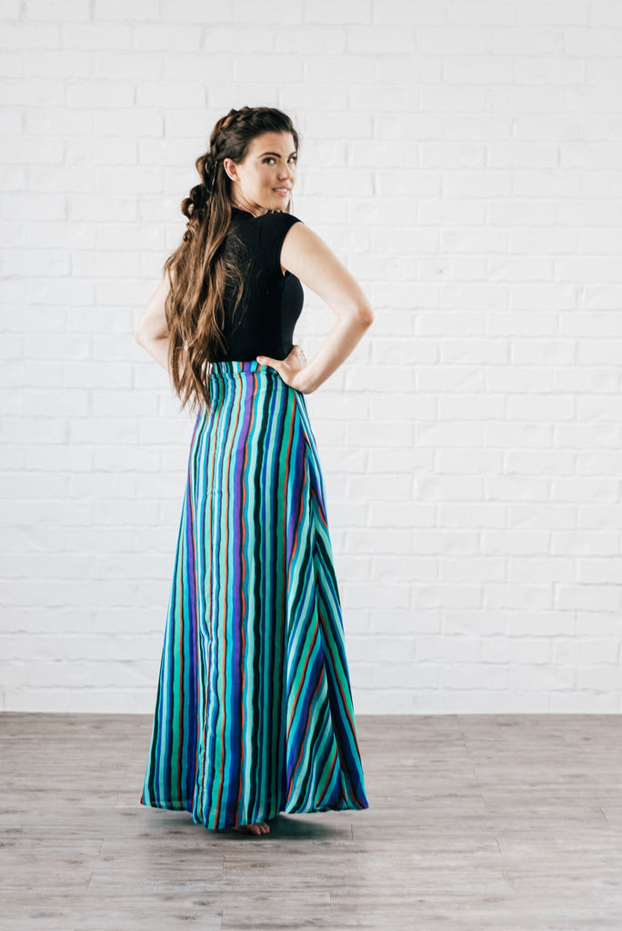 Donna Chiffon A Line Maxi Skirt Blue | Shabby Apple – ShabbyApple