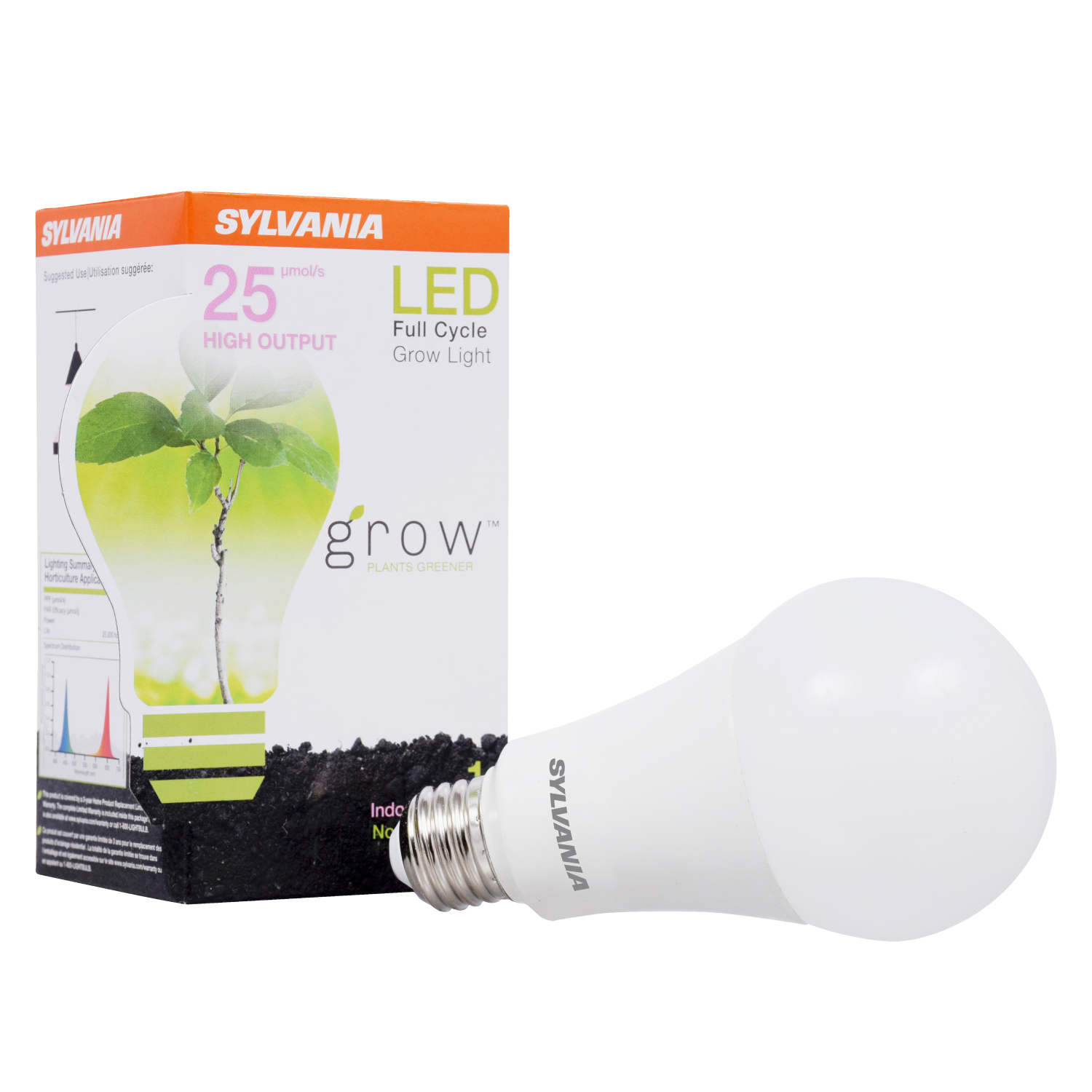 Ampoule CFL 20W Fast Start 4000K - Sylvania - Jardins Alternatifs