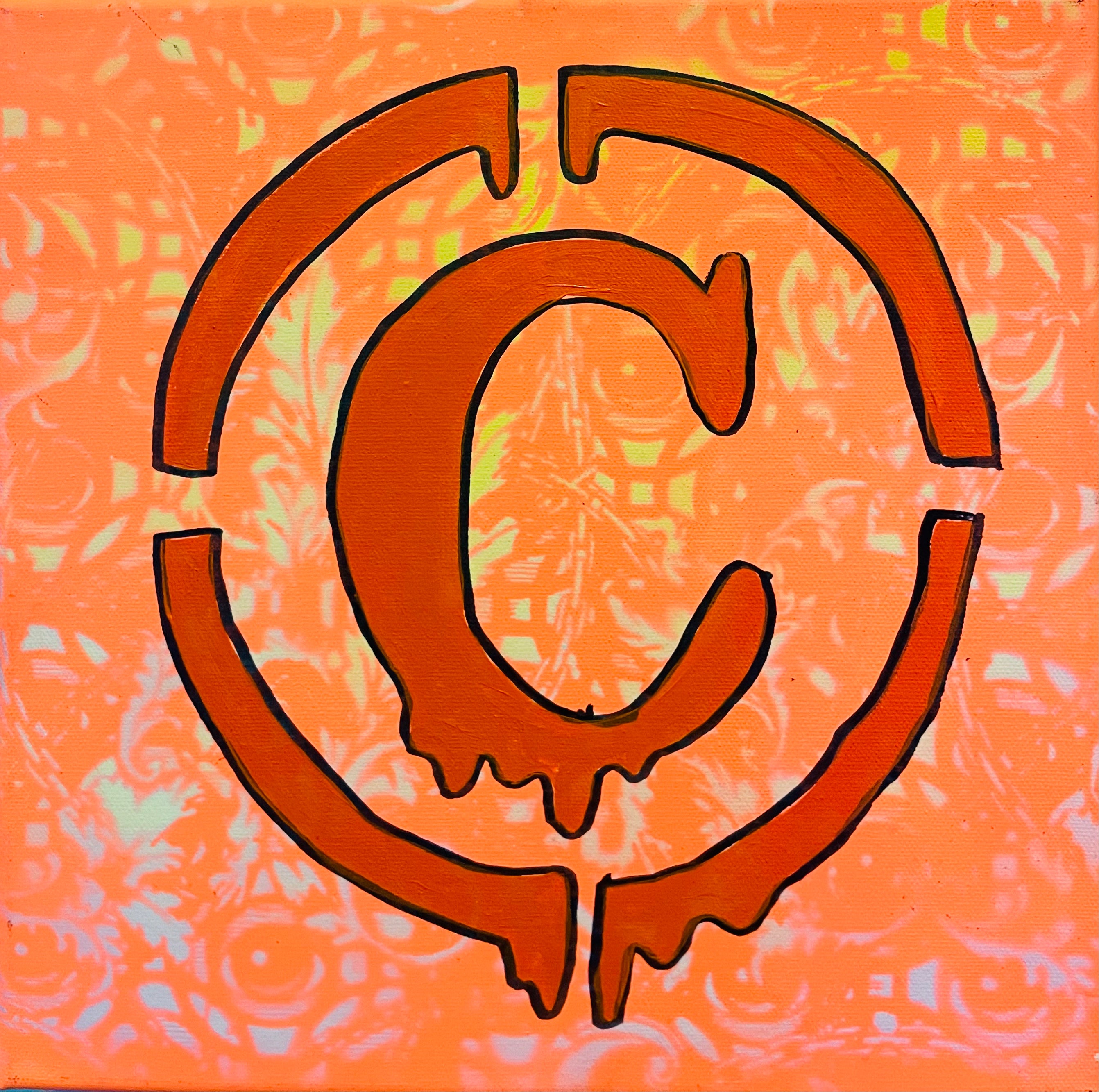 Chris Frye @cvfrye "Copywrite Eye" - @EYEZ C👁LLAB👁RATE Painting
