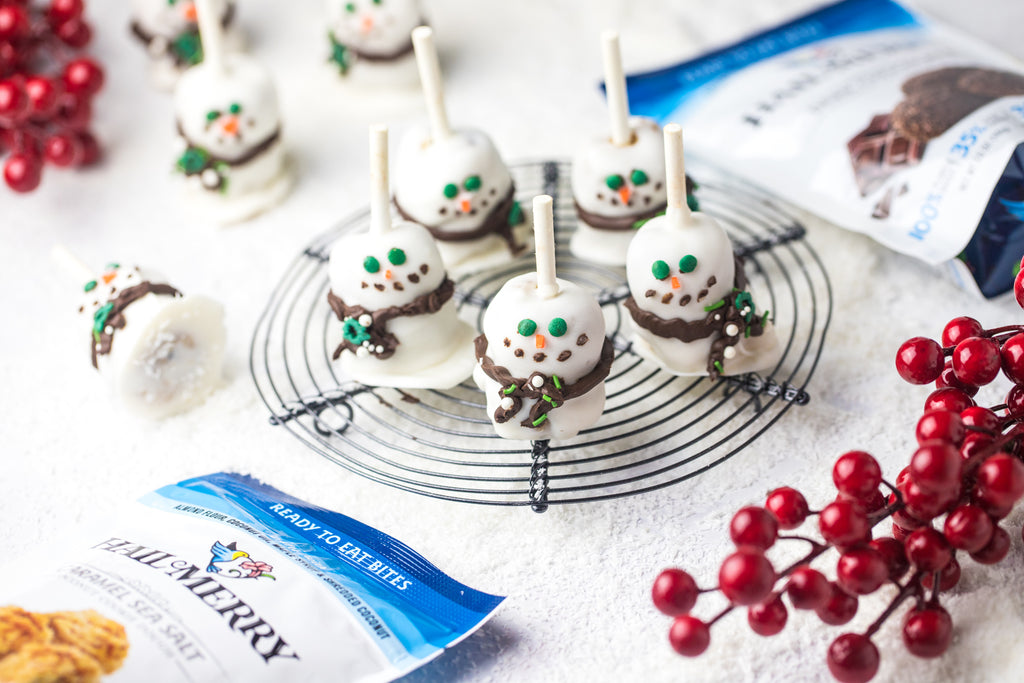 Hail Merry Snowman Cookie Dough Pops