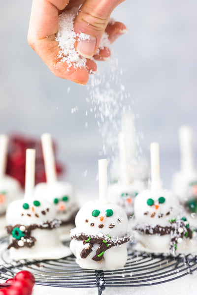 Hail Merry Snowman Cookie Dough Pops