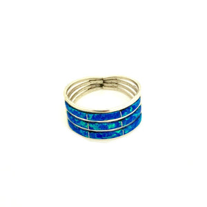 Blue Opal Tiered Ring