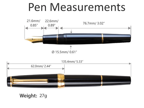 Karasu Tengu Pen Measurement