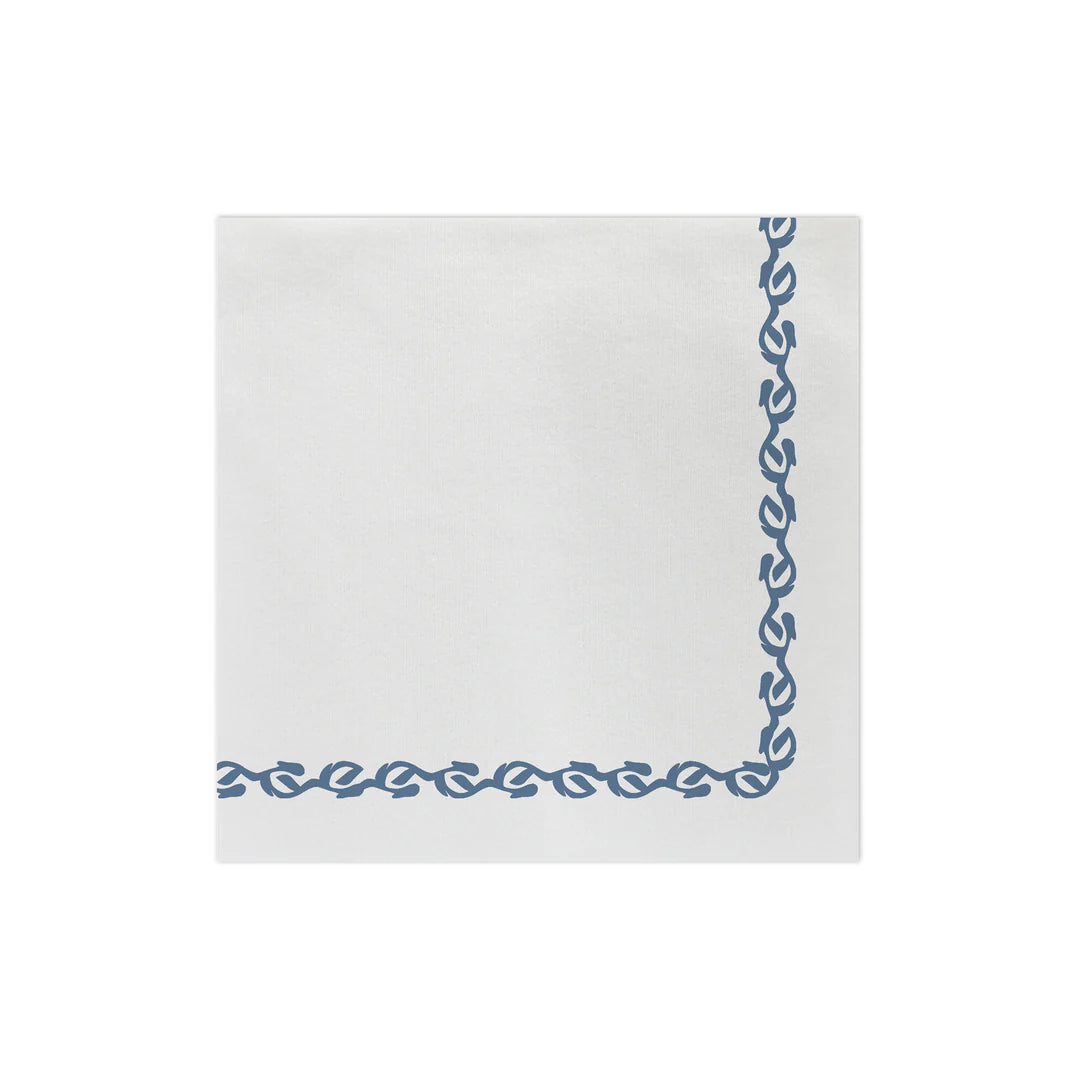 Papersoft Napkins Florentine Blue Dinner Napkins