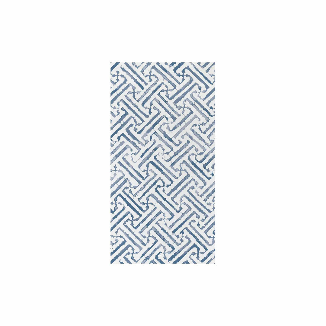 Papersoft Napkins Greek Key Blue Guest Towels - Pack of 20