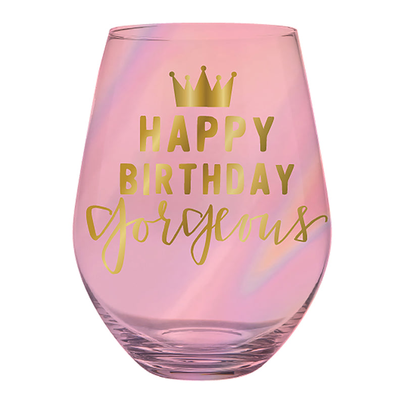 birthday wine glasses