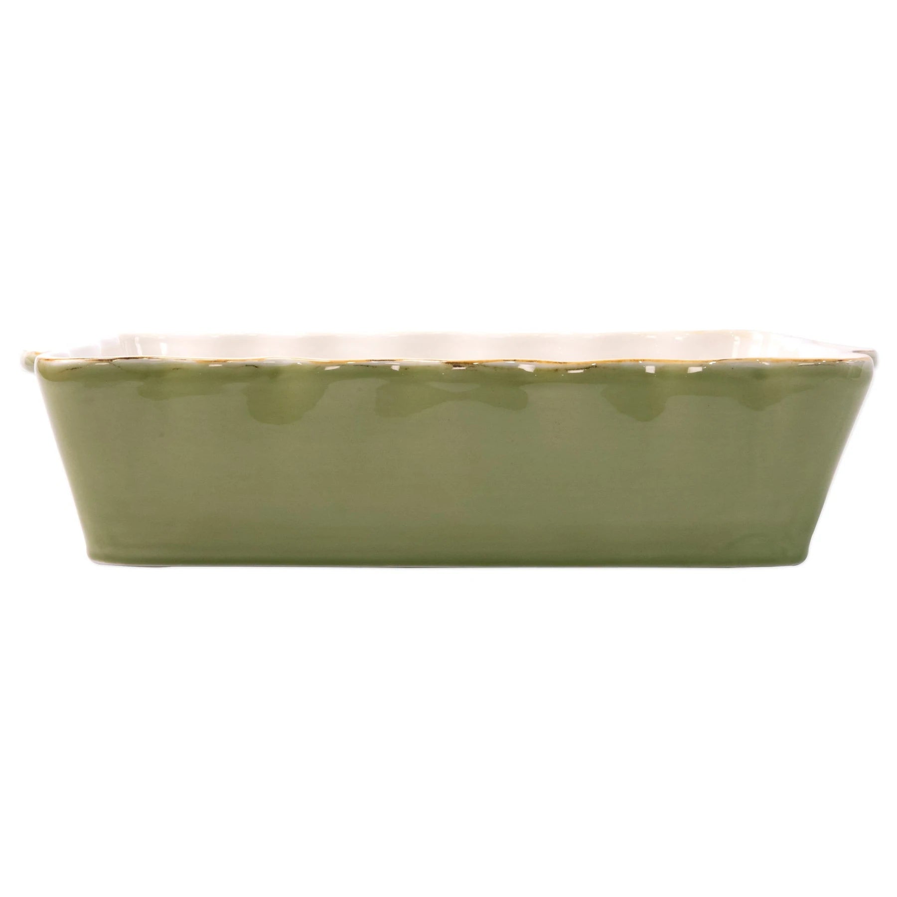 Italian Bakers Green Large Rectangular Baker