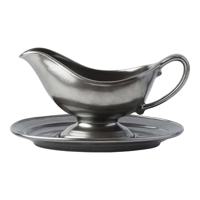 Pewter Stoneware Sauce Boat Stand